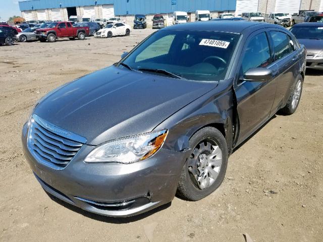 1C3CCBAB2CN152650 - 2012 CHRYSLER 200 LX GRAY photo 2