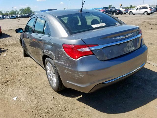 1C3CCBAB2CN152650 - 2012 CHRYSLER 200 LX GRAY photo 3