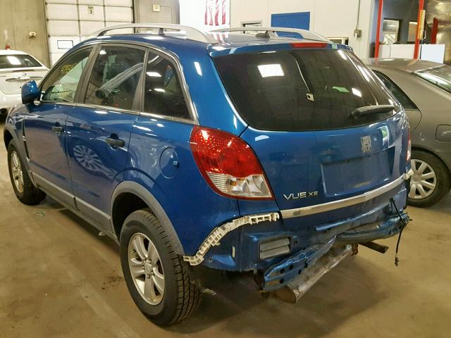 3GSCL33P69S606279 - 2009 SATURN VUE XE BLUE photo 3