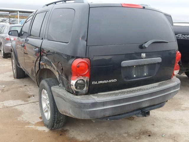 1D4HB38N15F589016 - 2005 DODGE DURANGO ST BLACK photo 3