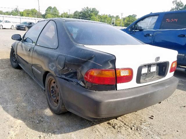 2HGEJ2125RH539934 - 1994 HONDA CIVIC DX BLACK photo 3