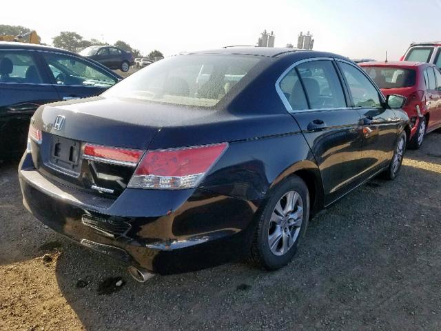 1HGCP2F67BA064793 - 2011 HONDA ACCORD SE BLACK photo 4