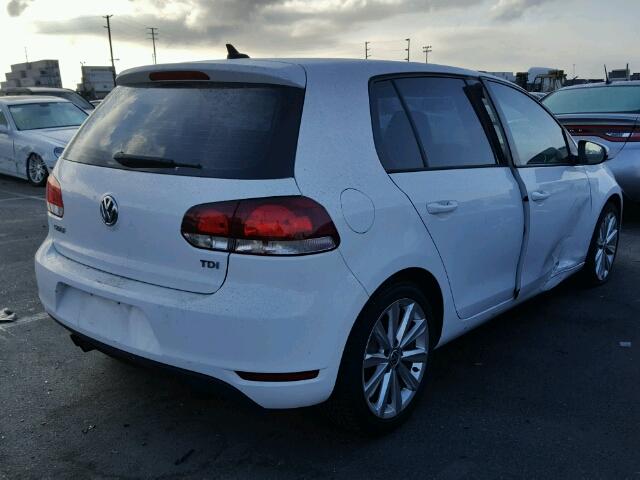 WVWDM7AJ4DW019062 - 2013 VOLKSWAGEN GOLF 白色 照片 4