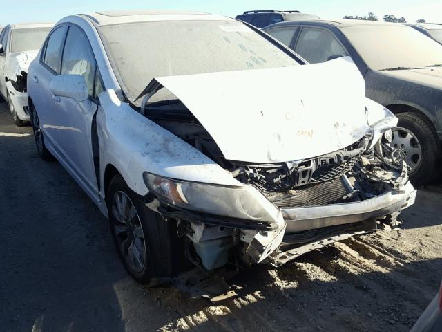 1HGFA16929L008357 - 2009 HONDA CIVIC EXL WHITE photo 1