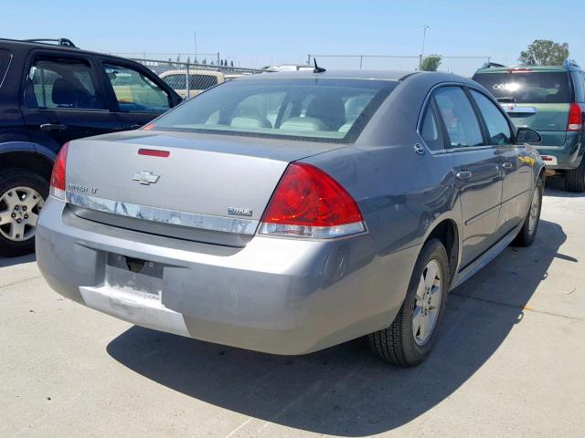 2G1WT57K691177989 - 2009 CHEVROLET IMPALA 1LT GRAY photo 4