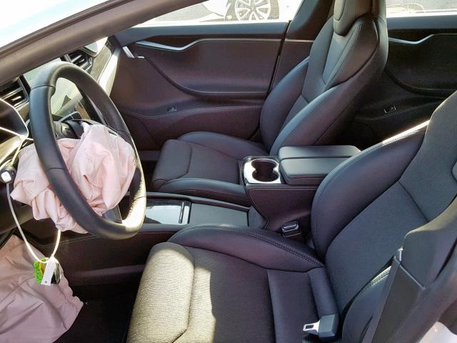 5YJSA1E25JF281754 - 2018 TESLA MODEL S أبيض صورة 5