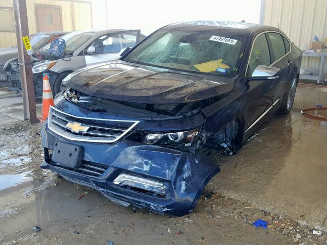 1G1145S35GU153014 - 2016 CHEVROLET IMPALA LTZ BLUE photo 2