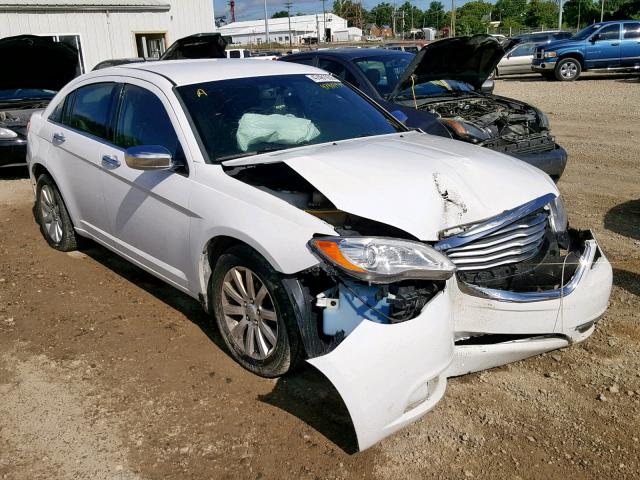 1C3CCBCGXDN745635 - 2013 CHRYSLER 200 LIMITE WHITE photo 1