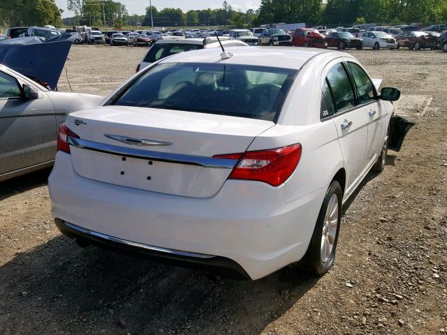 1C3CCBCGXDN745635 - 2013 CHRYSLER 200 LIMITE WHITE photo 4