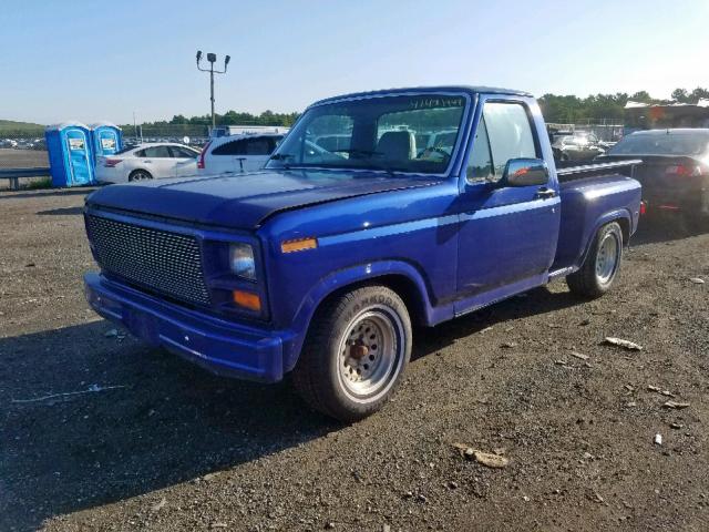 1FTCF10F2DNA03805 - 1983 FORD F100 BLUE photo 2