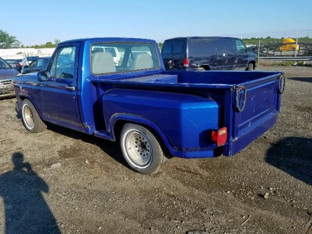 1FTCF10F2DNA03805 - 1983 FORD F100 BLUE photo 3