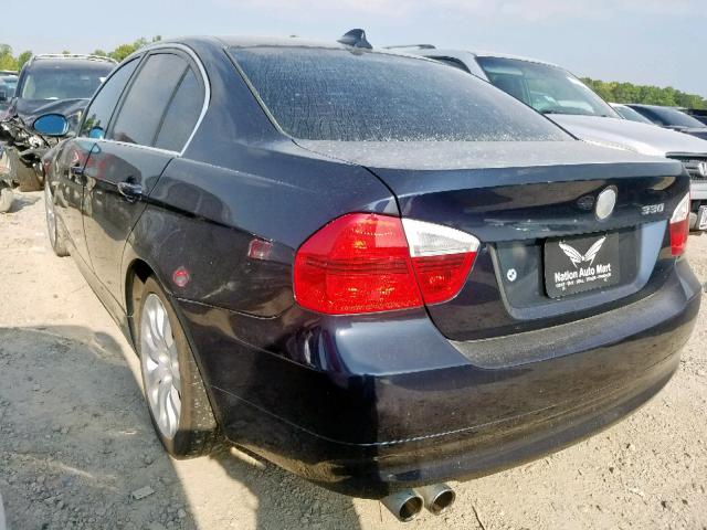 WBAVB33506PS11026 - 2006 BMW 330 I BLUE photo 3