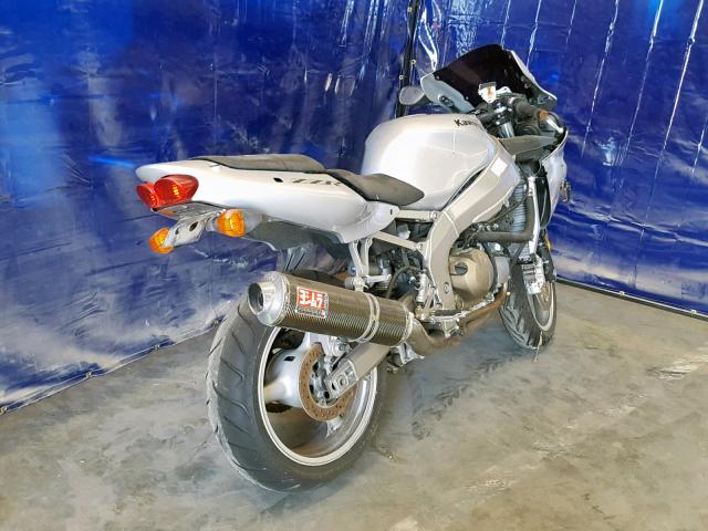 JKAZX4J106A061038 - 2006 KAWASAKI ZX600 J1 SILVER photo 4