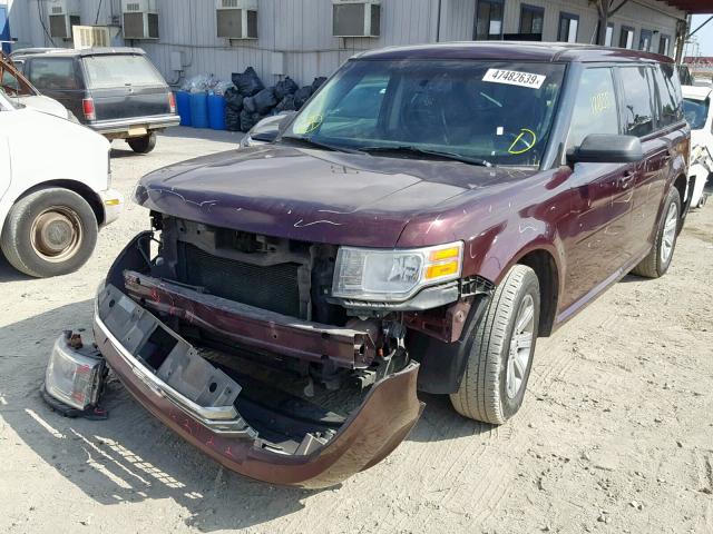 2FMGK5BC4BBD36941 - 2011 FORD FLEX SE MAROON photo 2