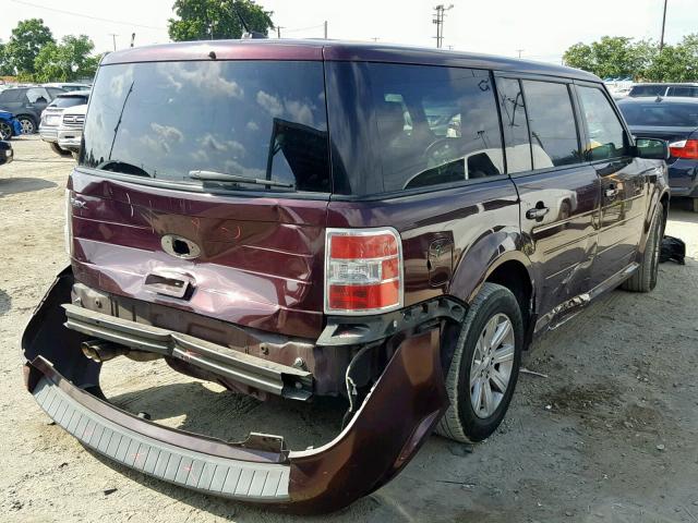 2FMGK5BC4BBD36941 - 2011 FORD FLEX SE MAROON photo 4