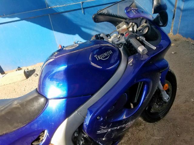 SMT600FM2YJ092708 - 2000 TRIUMPH MOTORCYCLE SPRINT ST BLUE photo 5