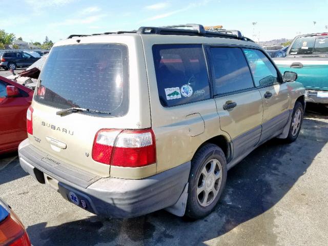 JF1SF63531H717762 - 2001 SUBARU FORESTER L GOLD photo 4