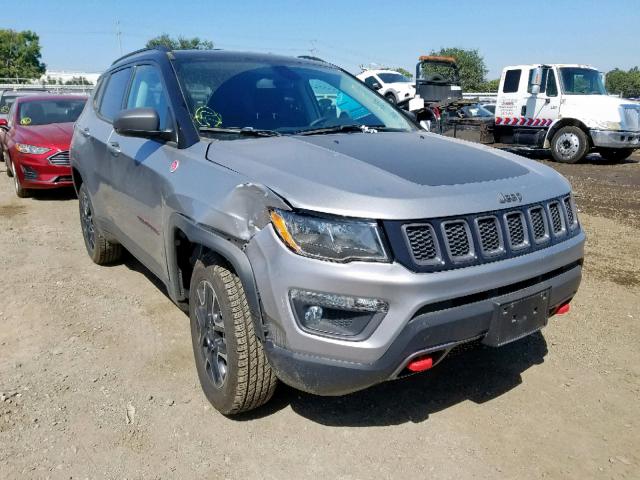 3C4NJDDBXKT618227 - 2019 JEEP COMPASS TR SILVER photo 1