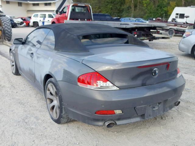 WBAEK73435B326973 - 2005 BMW 645 CI AUT GRAY photo 3