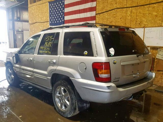 1J8GW68J54C256452 - 2004 JEEP GRAND CHER GRAY photo 3