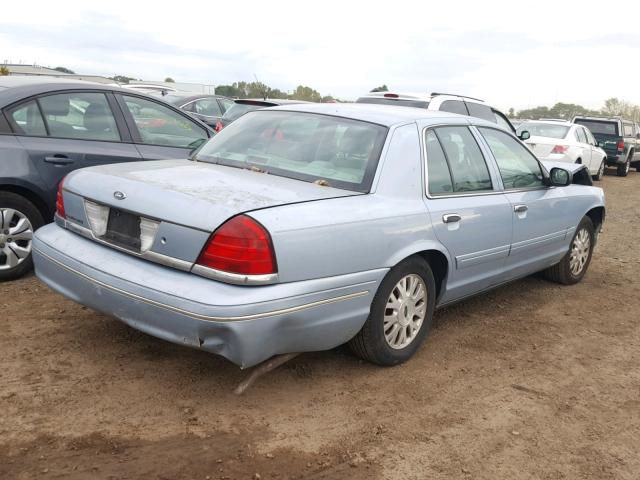 2FAFP74W64X130066 - 2004 FORD CROWN VICT BLUE photo 4