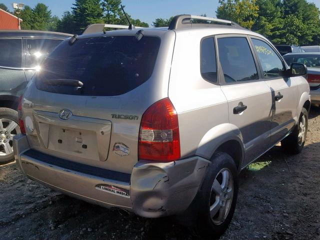 KM8JM12B96U316748 - 2006 HYUNDAI TUCSON GL GOLD photo 4