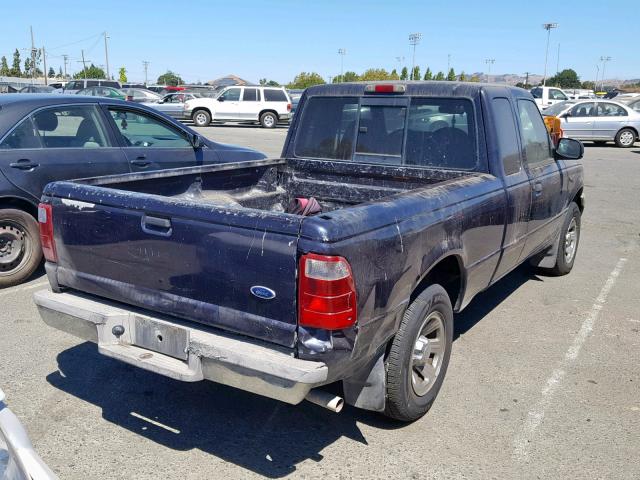 1FTYR14E71PA16824 - 2001 FORD RANGER SUP BLUE photo 4