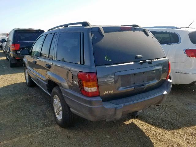 1J4GX48S03C523748 - 2003 JEEP GRAND CHER GRAY photo 3