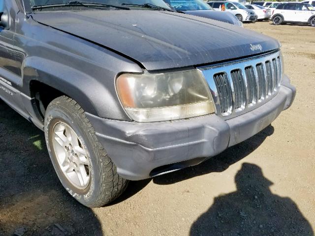 1J4GX48S03C523748 - 2003 JEEP GRAND CHER GRAY photo 9