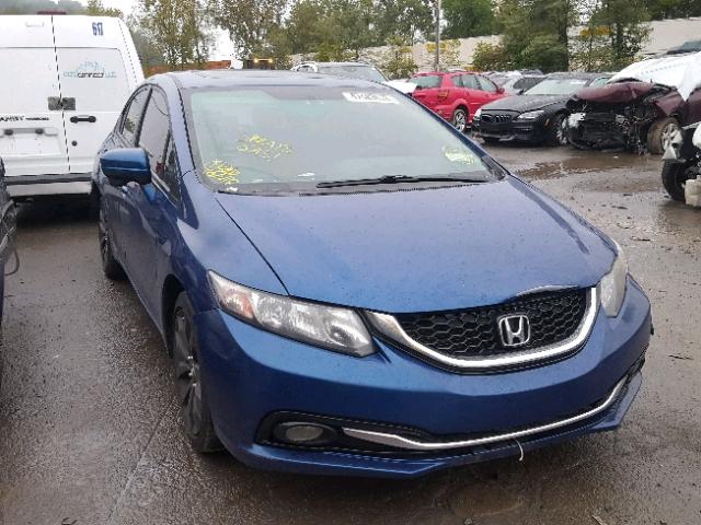 2HGFB2F93FH504862 - 2015 HONDA CIVIC EXL BLUE photo 1