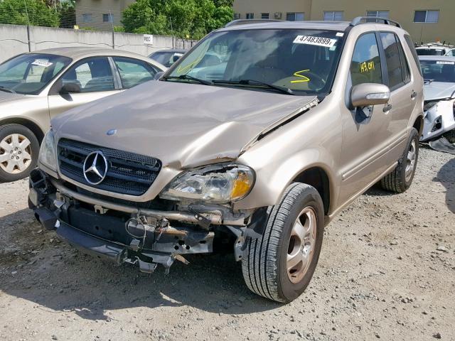 4JGAB57E83A406437 - 2003 MERCEDES-BENZ ML 350 GOLD photo 2