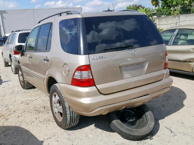 4JGAB57E83A406437 - 2003 MERCEDES-BENZ ML 350 GOLD photo 3