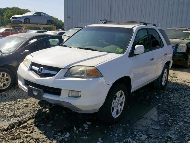 2HNYD18654H562199 - 2004 ACURA MDX TOURIN WHITE photo 2