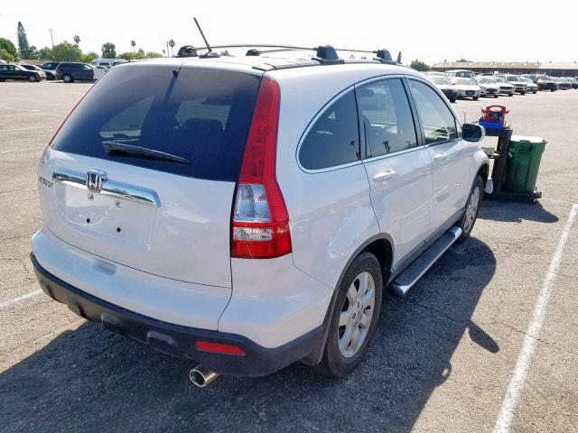 JHLRE387X8C013699 - 2008 HONDA CR-V EXL WHITE photo 4