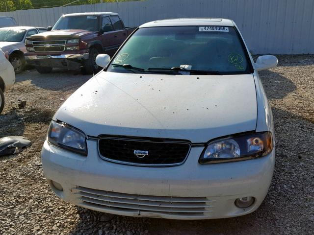 3N1BB51D21L108130 - 2001 NISSAN SENTRA SE WHITE photo 9