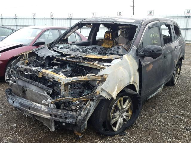 5FNYF6H17HB068178 - 2017 HONDA PILOT LX BURN photo 2