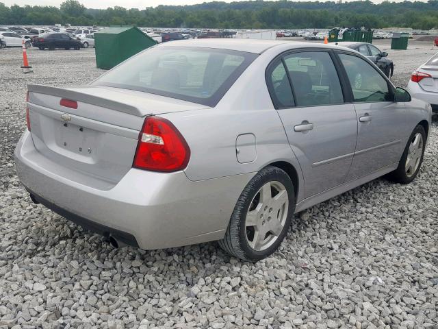 1G1ZW53186F176476 - 2006 CHEVROLET MALIBU SS Gümüş foto 4