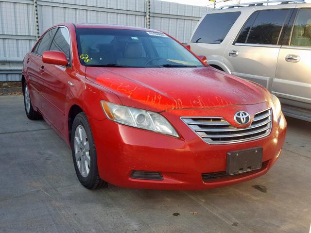 4T1BB46K19U076055 - 2009 TOYOTA CAMRY HYBR RED photo 1