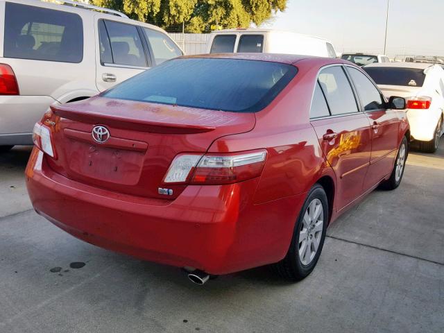 4T1BB46K19U076055 - 2009 TOYOTA CAMRY HYBR RED photo 4