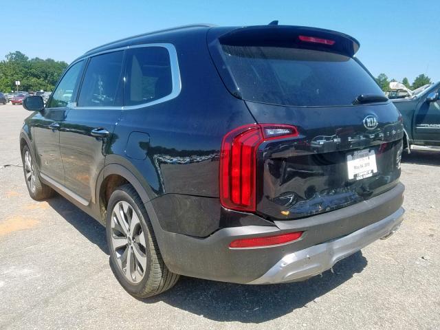 5XYP64HC9LG004615 - 2020 KIA TELLURIDE BLACK photo 3