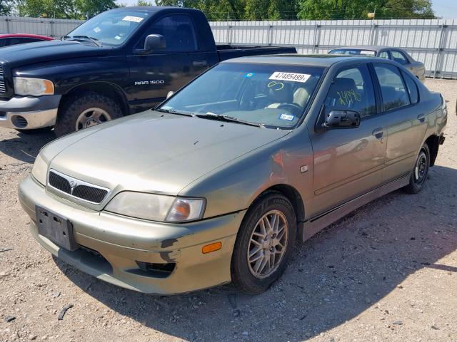 JNKCP11A11T403196 - 2001 INFINITI G20 GREEN photo 2