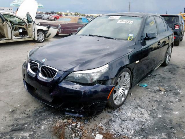 WBANW53508CT53791 - 2008 BMW 550 I BLUE photo 2