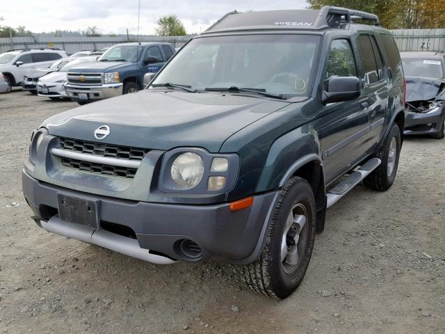 5N1ED28Y72C567979 - 2002 NISSAN XTERRA XE GREEN photo 2