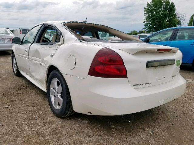 2G2WP552471228289 - 2007 PONTIAC GRAND PRIX WHITE photo 3