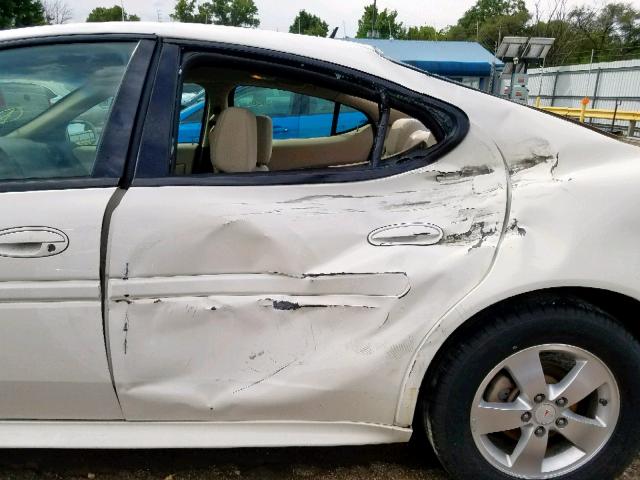 2G2WP552471228289 - 2007 PONTIAC GRAND PRIX WHITE photo 9