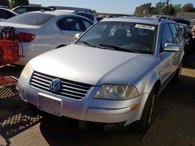 WVWVD63BX2E250555 - 2002 VOLKSWAGEN PASSAT GLS SILVER photo 2