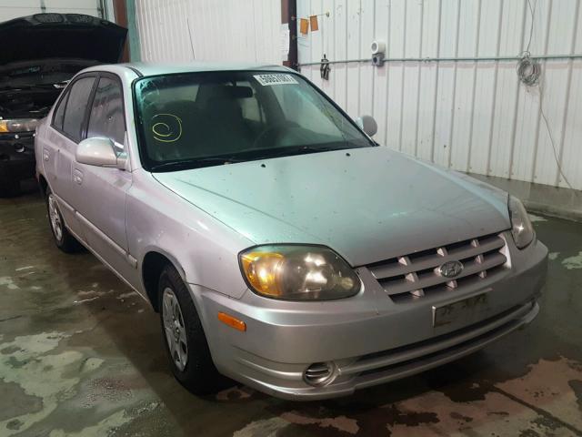 KMHCG45C84U533985 - 2004 HYUNDAI ACCENT GL SILVER photo 1