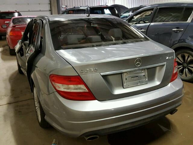 WDDGF85X58F174484 - 2008 MERCEDES-BENZ C 230 4MAT GRAY photo 3