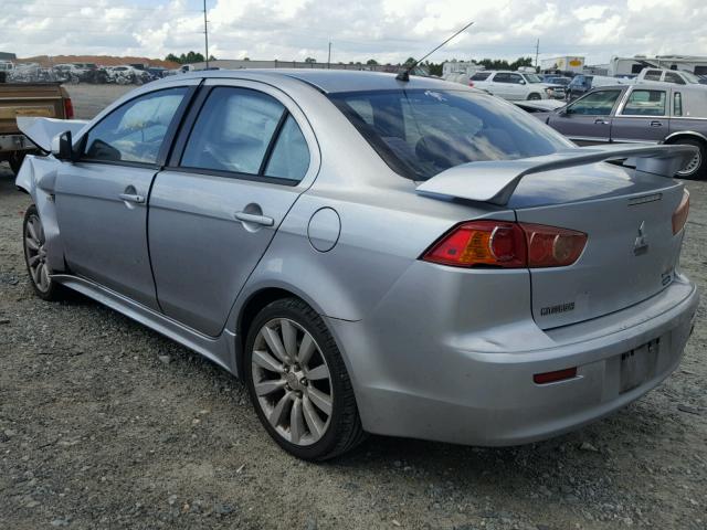 JA3AU86W89U009813 - 2009 MITSUBISHI LANCER GTS SILVER photo 3