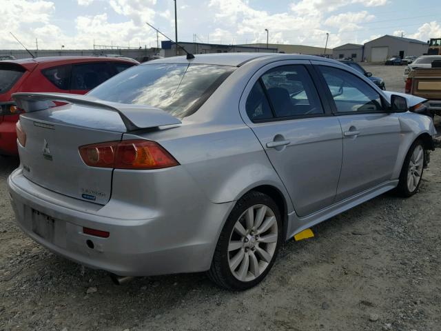 JA3AU86W89U009813 - 2009 MITSUBISHI LANCER GTS SILVER photo 4